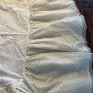 Pottery Barn Glitter Dots Crib Skirt